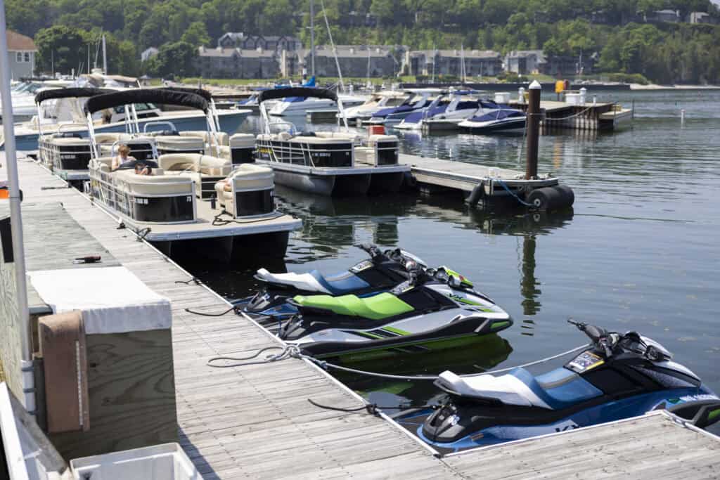 A boat dock.