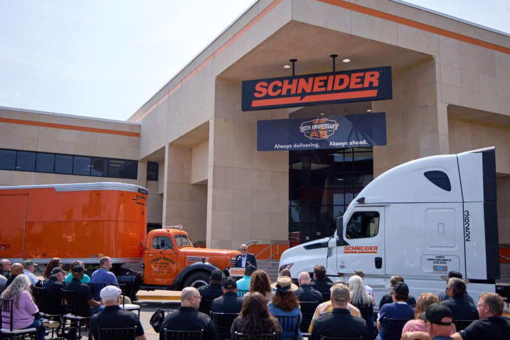 Schneider truck show.